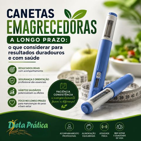 Canetas emagrecedoras a longo prazo