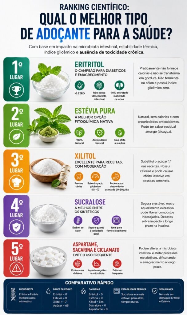 ranking dos adoçantes